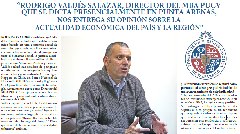 Entrevista a Director MBA PUCV en Punta Arenas