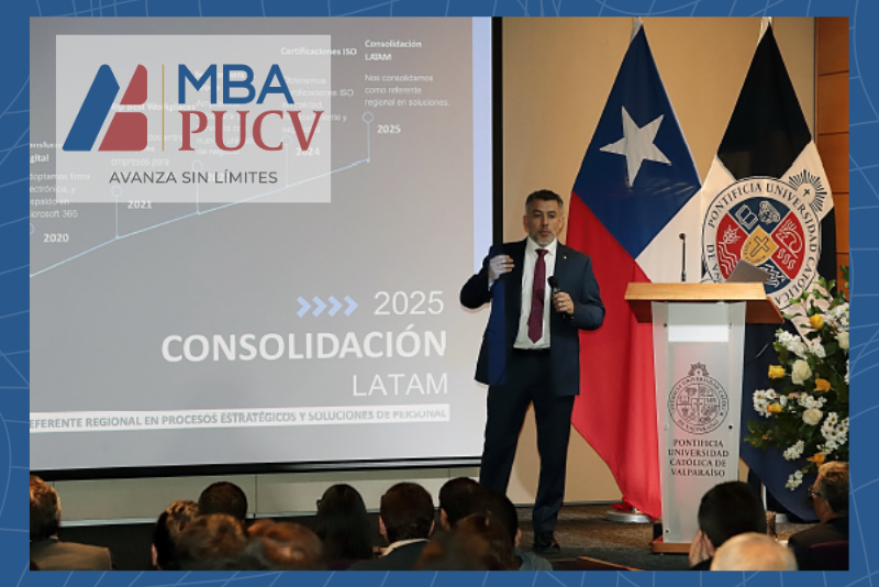 MBA PUCV Santiago da inicio a su Año Académico Agosto 2025 con charla magistral de Gonzalo Meneses Zorrilla, alumni MBA PUCV
