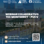 MBA PUCV invita a participar en webinar internacional organizado por la PUCV y el Tecnológico de Monterrey