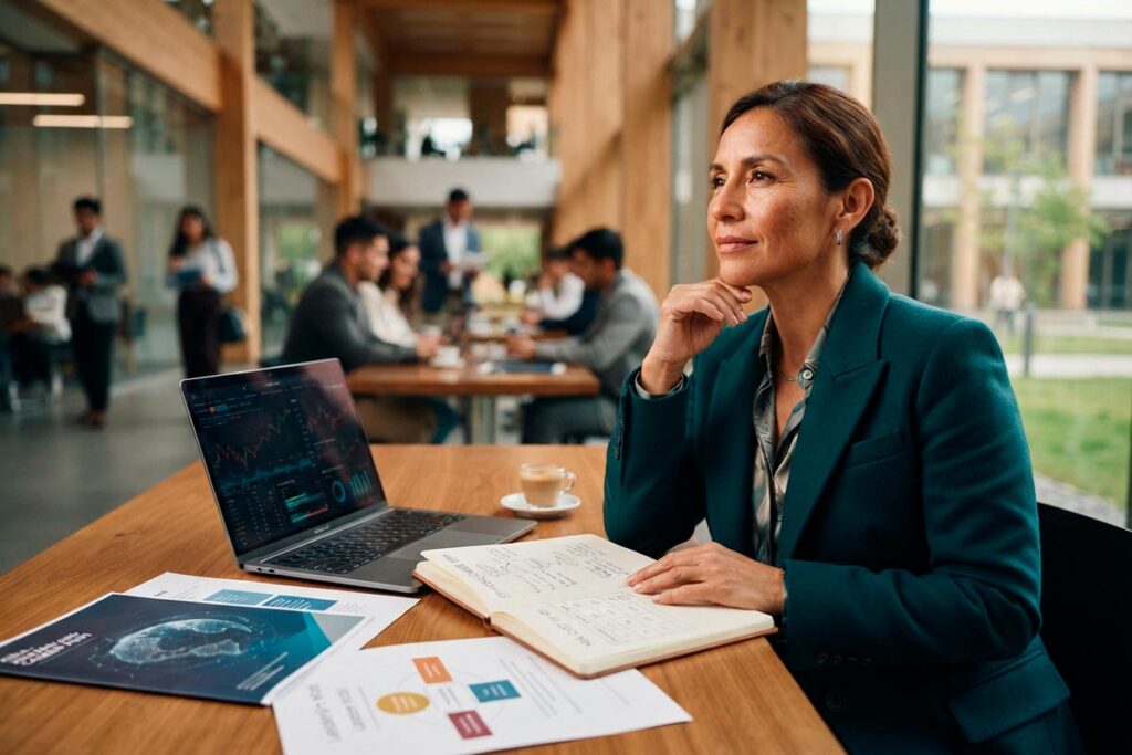 Profesional evaluando si un MBA es una buena inversión para su carrera