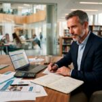 Profesional evaluando la inversión para estudiar un MBA